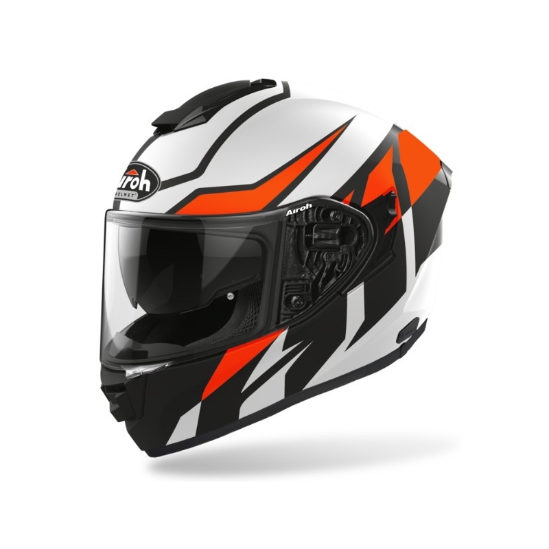 Integrální přilba Airoh ST 501 Frost černo-bílo-oranžová