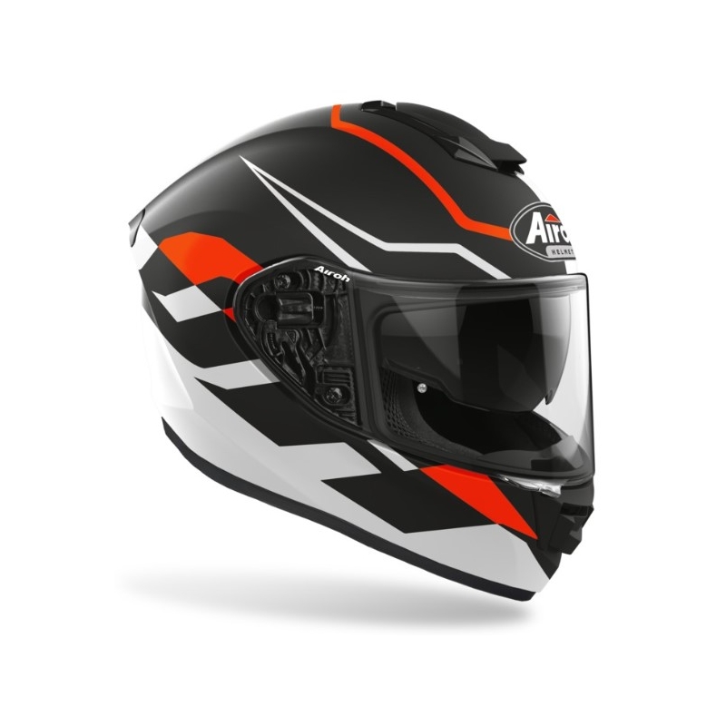 Integrální přilba Airoh ST 501 Frost černo-bílo-oranžová