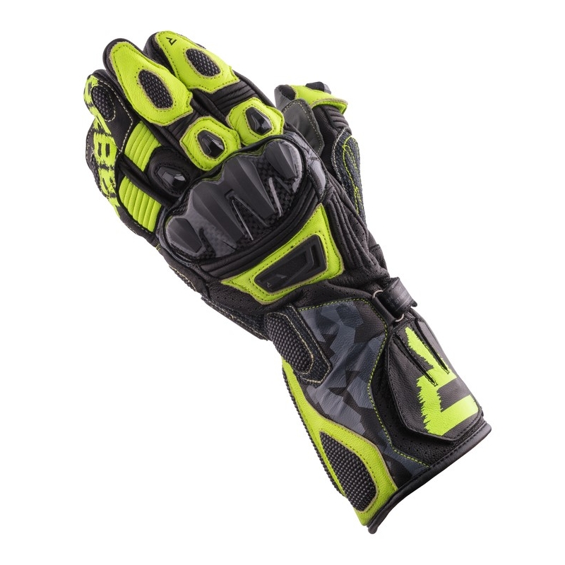 Мотоциклетни ръкавици Rebelhorn Rebel black-camo-fluo yellow разпродажба