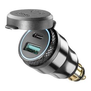 Адаптер за интерфон DIN с 1 x USB и USB-C изход за мотоциклети