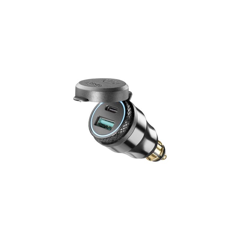 Адаптер за интерфон DIN с 1 x USB и USB-C изход за мотоциклети