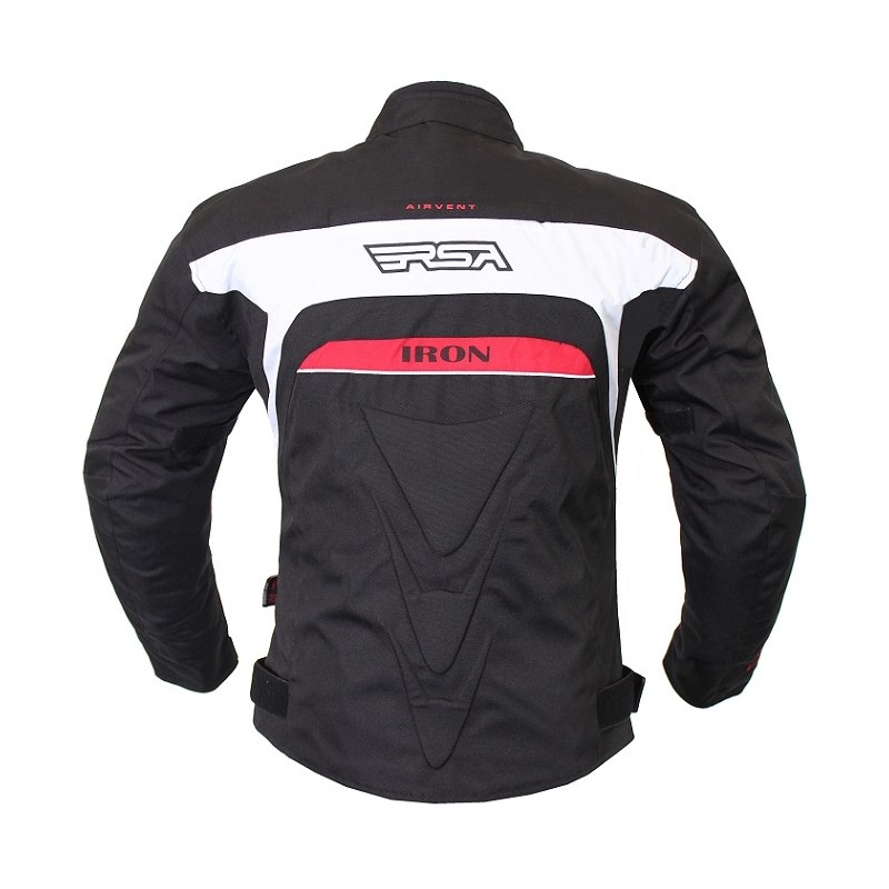 Bunda na motorku RSA Iron černo-červená výprodej