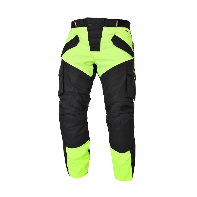 Kalhoty na motorku RSA Tops černo-fluo žluté výprodej
