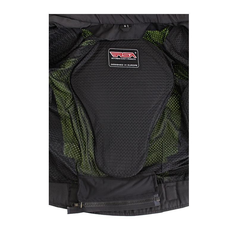 Bunda na motorku RSA Guff černo-fluo žlutá výprodej