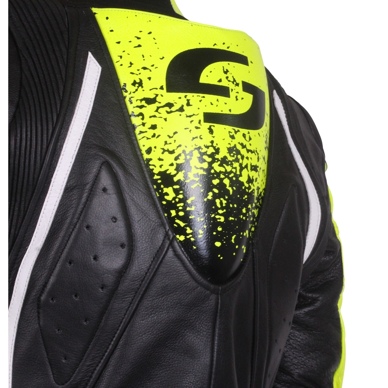 Мъжки гащеризон Tschul 585 в черно и флуорово жълто разпродажба