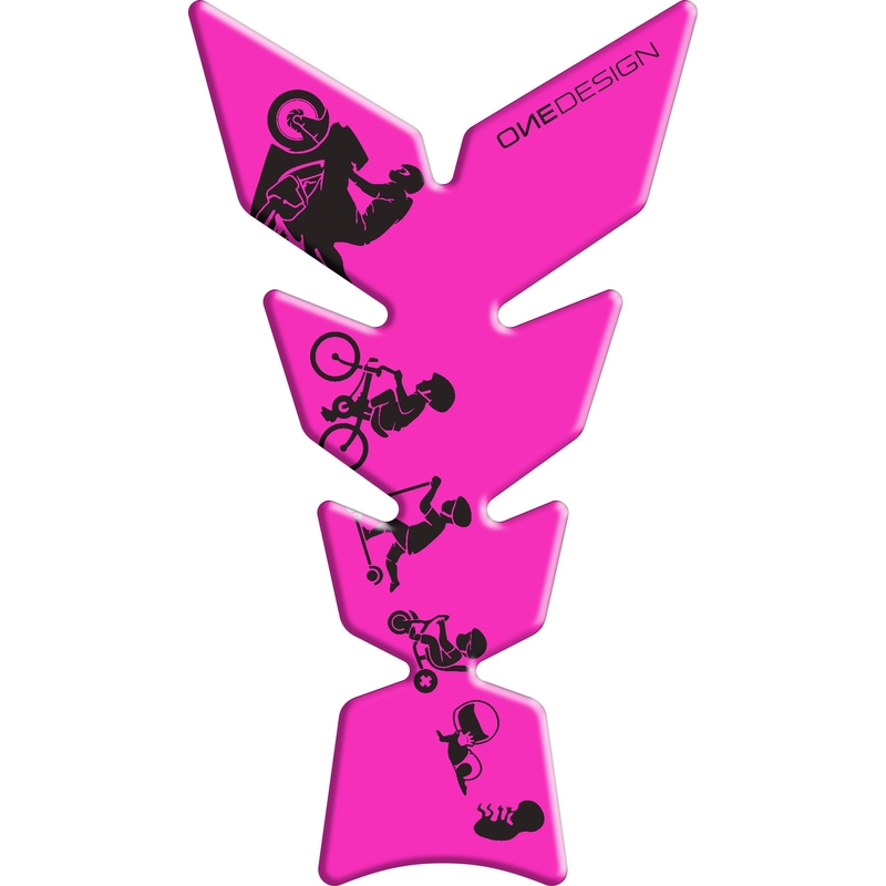 Стикер за резервоар за гориво Печат - Лунно флуорозово