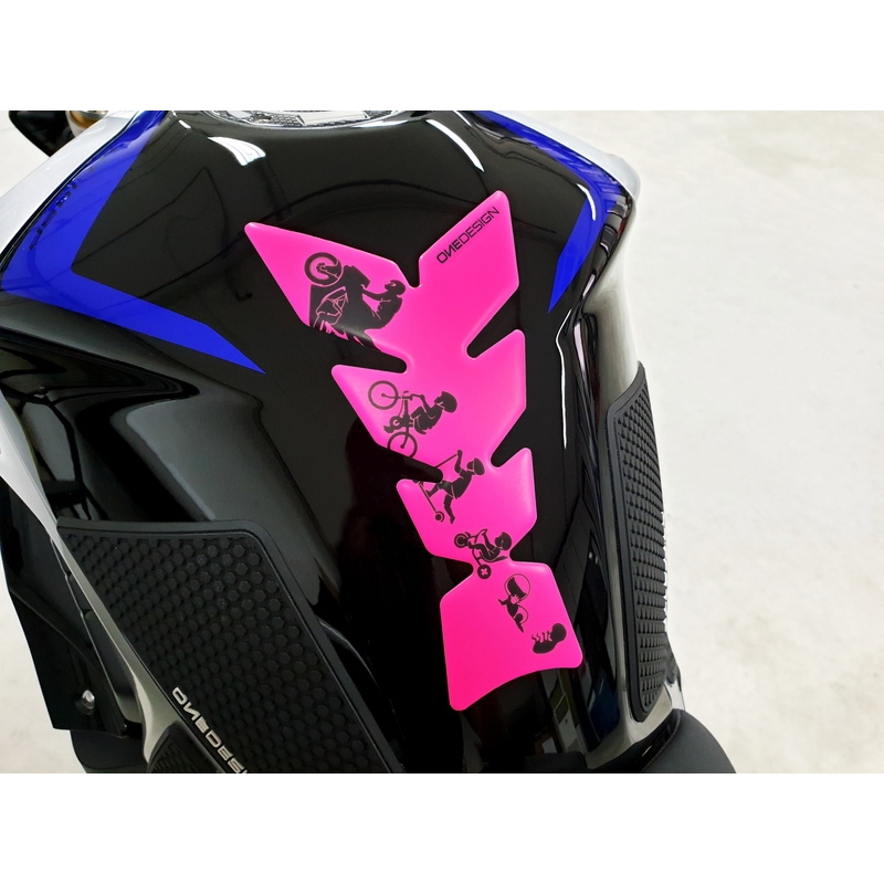 Стикер за резервоар за гориво Печат - Лунно флуорозово