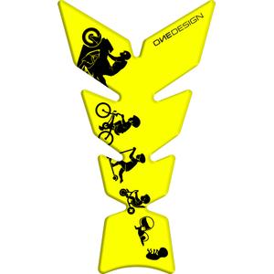 Капак на резервоара за гориво Печат - Moon fluo yellow