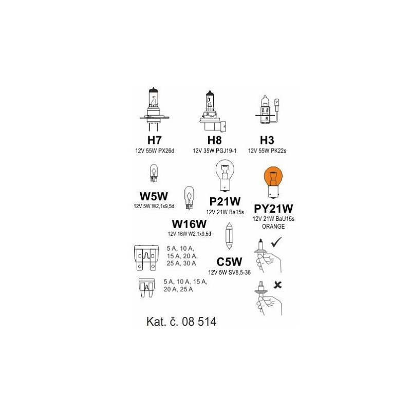 Žárovky box ŠKODA SUPERB II. 2008