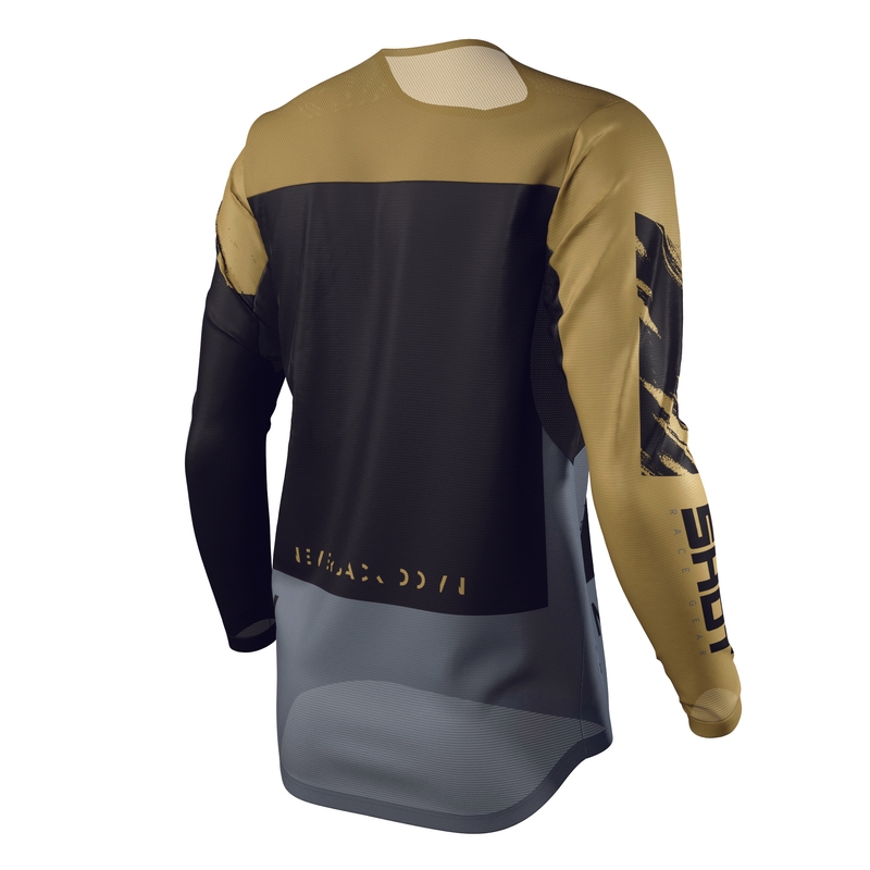 Motokrosový dres Shot Contact Draw černo-zlatý výprodej