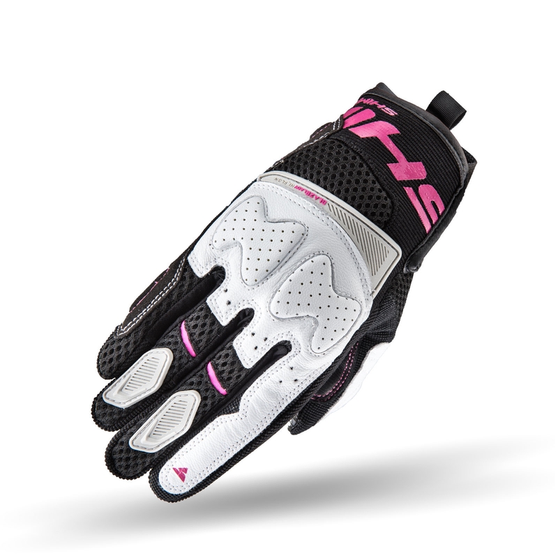Дамски ръкавици за мотоциклетизъм Shima Blaze Black, White and Pink разпродажба
