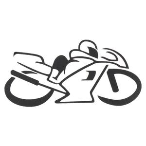 Силует на стикера Bike black