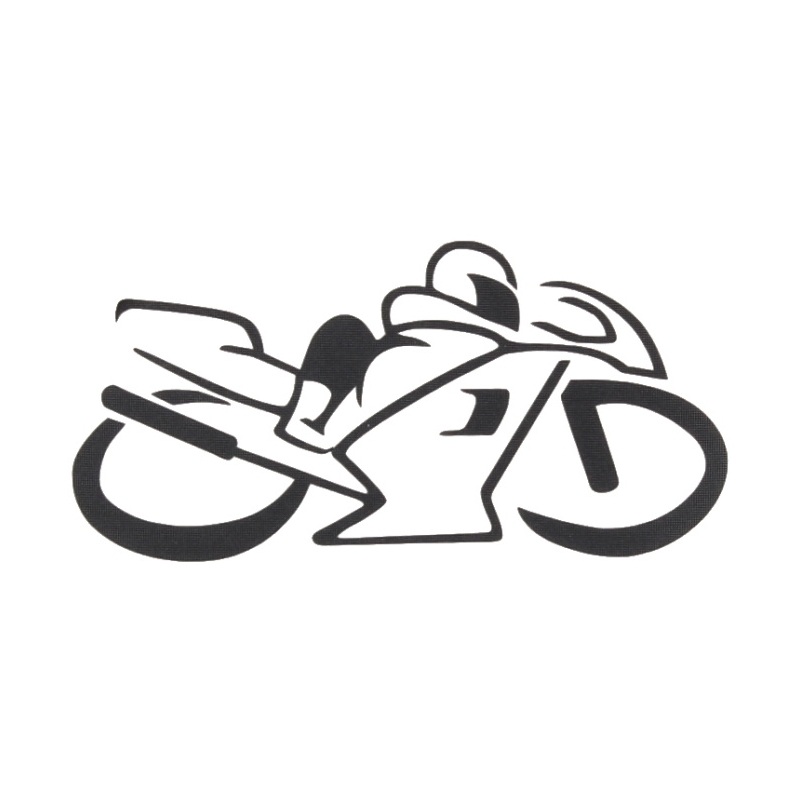 Силует на стикера Bike black