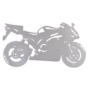 Стикер силует Sport Bike сребро
