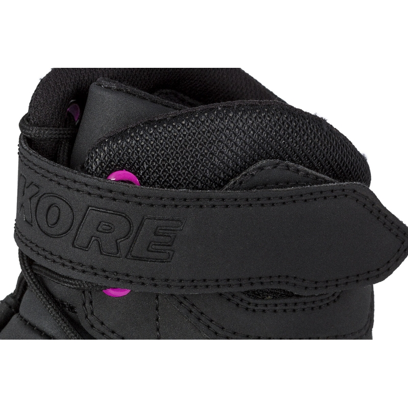 Дамски мотоциклетни ботуши Kore Velcro 2.0 Black and Purple