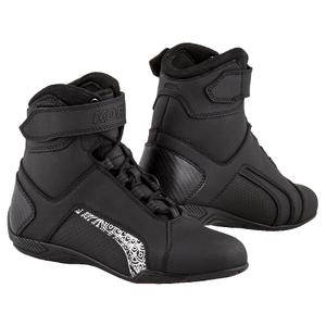 Дамски мотоциклетни ботуши Kore Velcro 2.0 Black and White