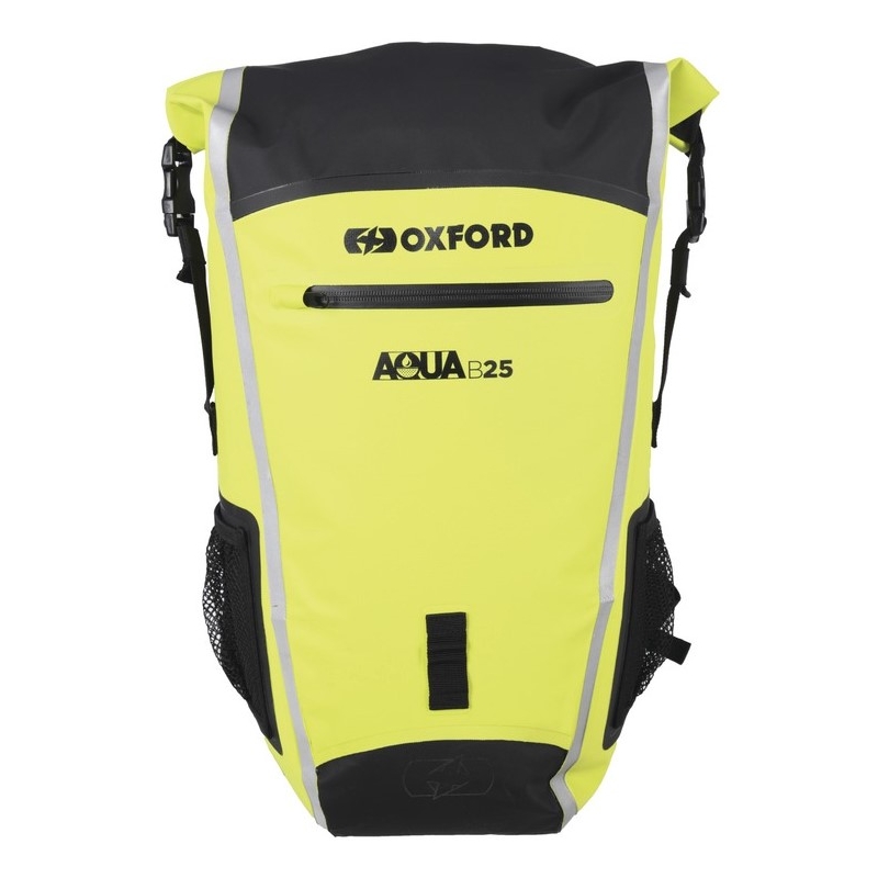 Vodotěsný batoh Oxford Aqua B25 černo-fluo žlutý 25 l