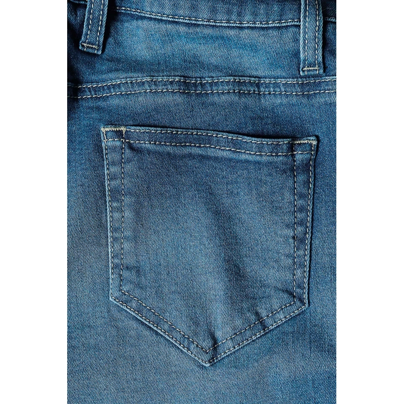 PMJ Skinny Motorcycle Jeans Blue за жени разпродажба