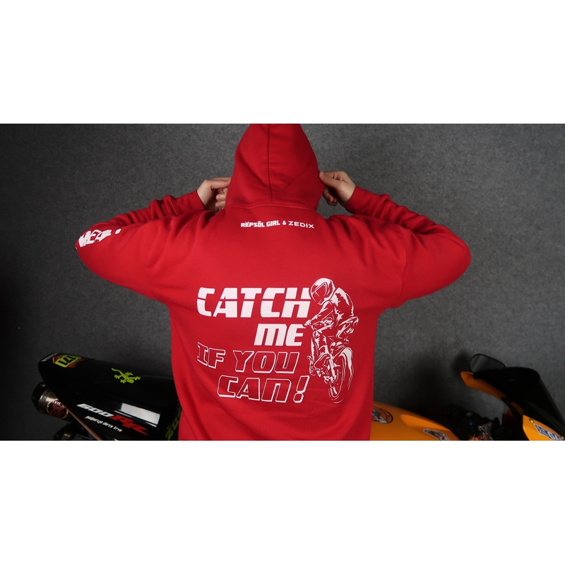 Суитшърт Catch me if you can red
