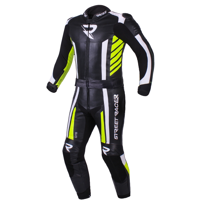 Мъжки гащеризони Street Racer GT6 black-white-fluo yellow разпродажба