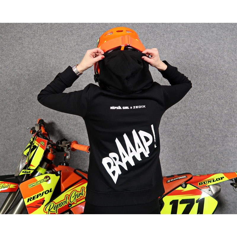 Дамски суитшърт SUPERMOTO черен разпродажба