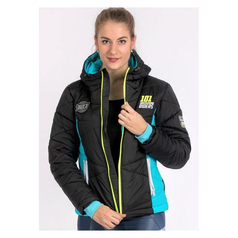 Dámská bunda 101 Riders Defrost černo-modro-fluo žlutá