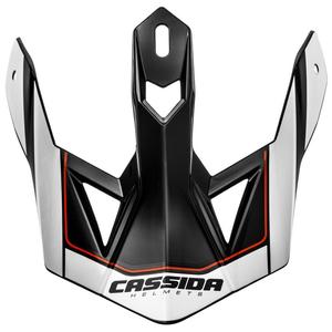 Cassida Cross Pro II каска с визьор бяло-червено-черно