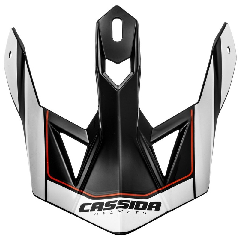 Cassida Cross Pro II каска с визьор бяло-червено-черно