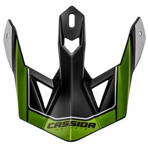 Cassida Cross Pro II каска с визьор черно-сиво-бяло-зелено