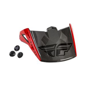 Визьор за каска за FLY Racing Kinetic Straight червено-черно-сив