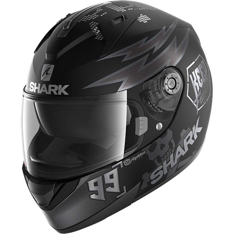 Интегрална каска SHARK RIDILL 1.2 Catalan Bad Boy черно-сива