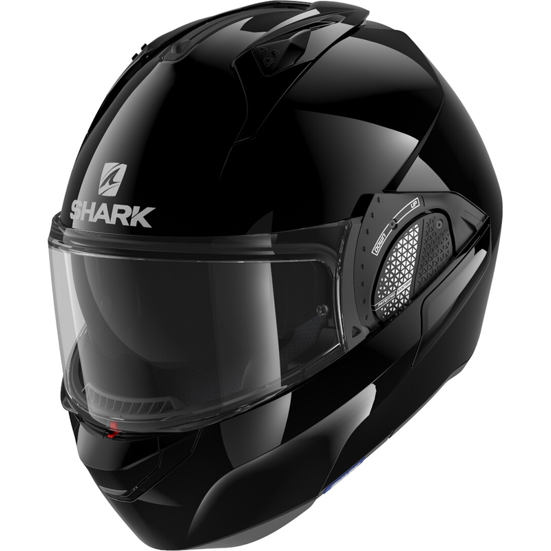 Překlápěcí přilba SHARK EVO-GT Blank černá lesklá