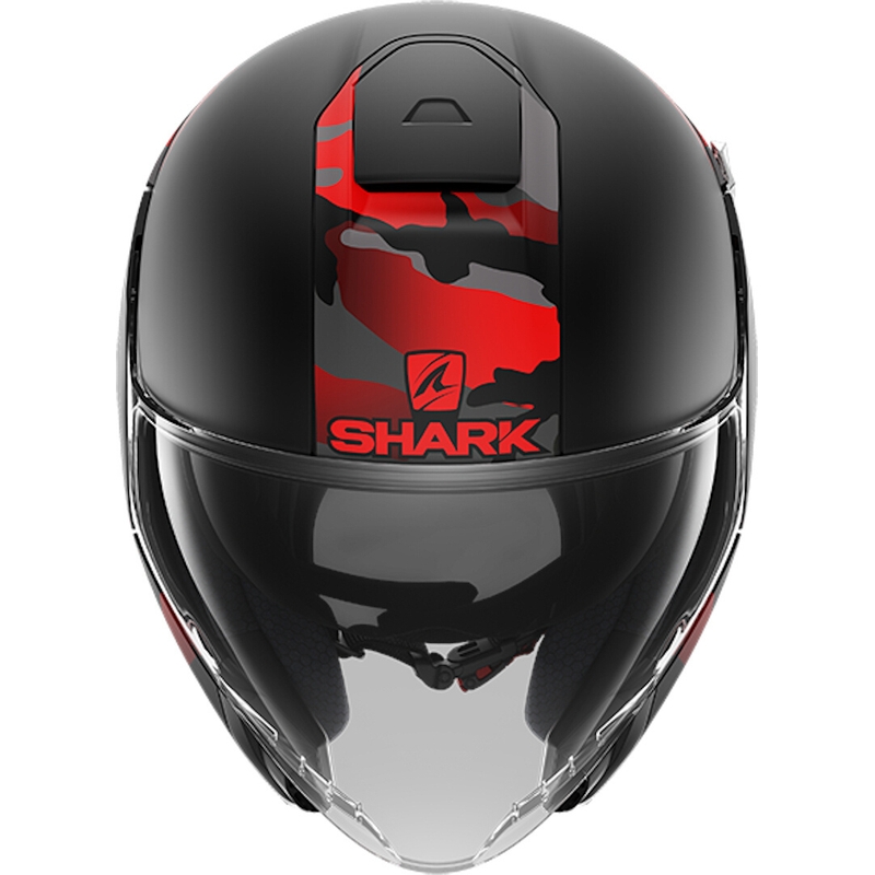 Отворена каска SHARK CITYCRUISER Genom черно-червена разпродажба