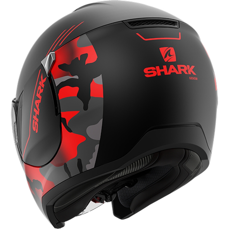 Отворена каска SHARK CITYCRUISER Genom черно-червена разпродажба
