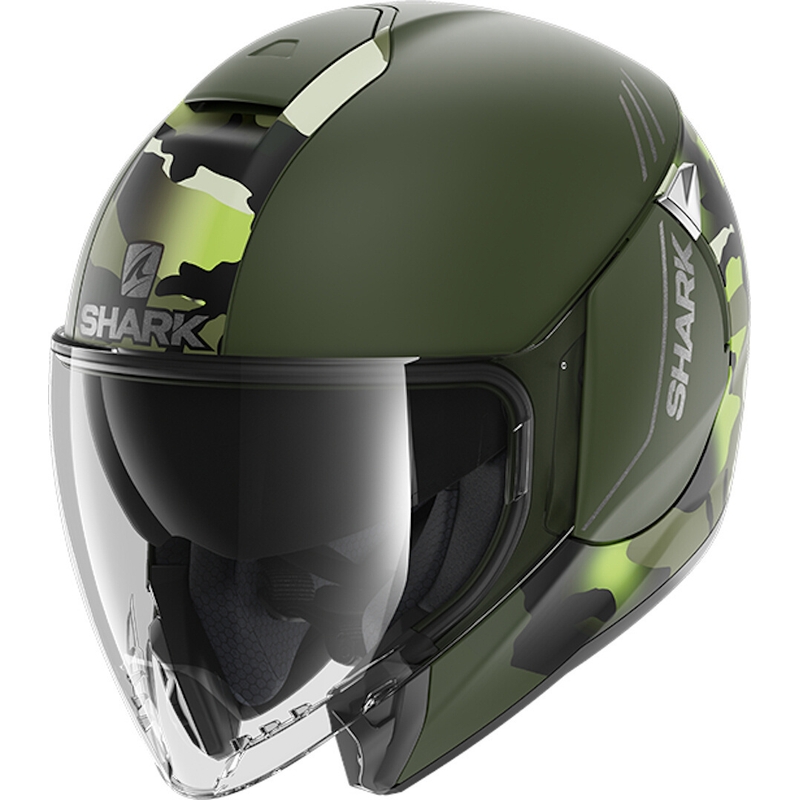 Otevřená přilba SHARK CITYCRUISER Genom zelená