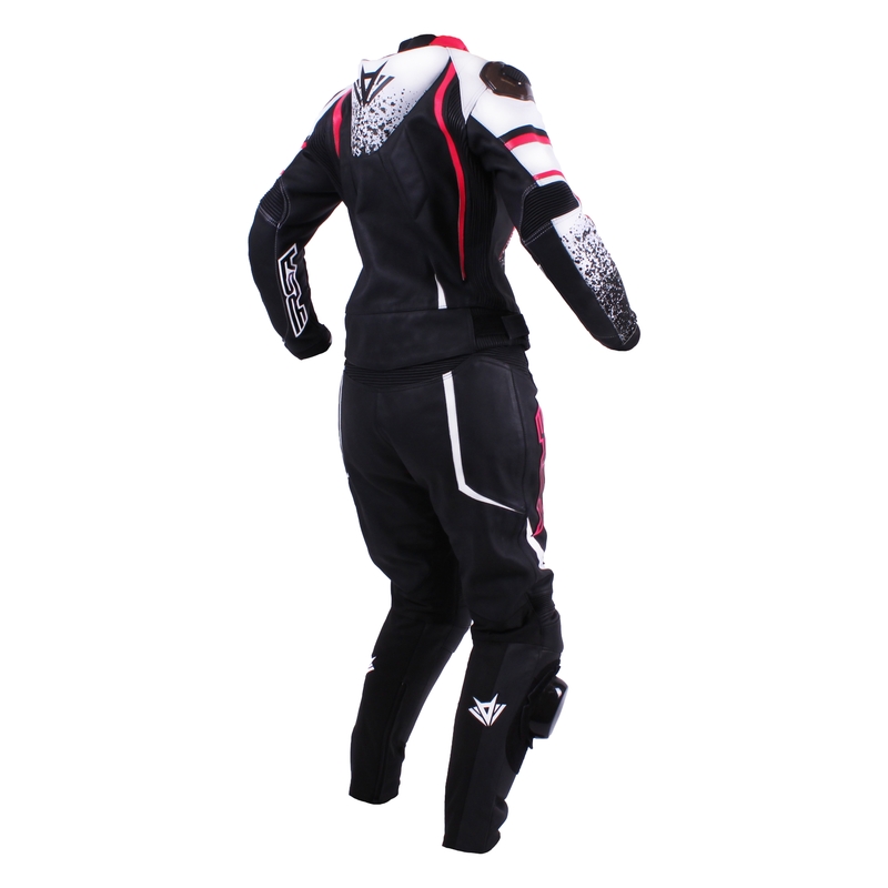 Dámská kombinéza na motorku RSA Pink Glass bílo-černo-růžová výprodej