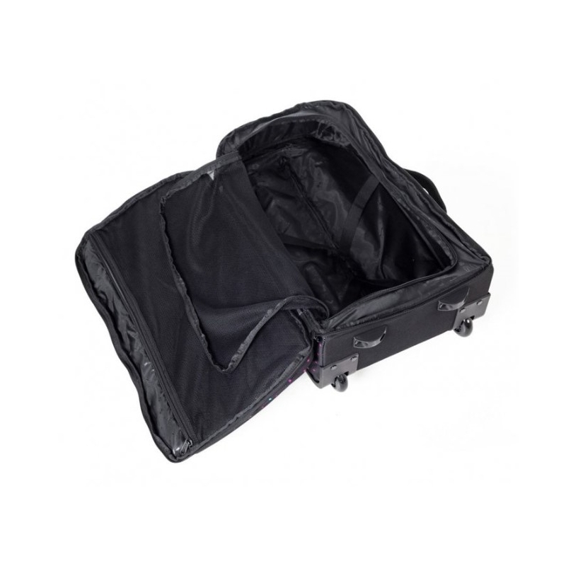 Kufr Meatfly Revel Trolley Bag černo-růžový