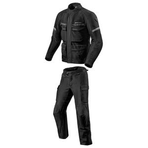 Мъжки гащеризон за мотоциклети Revit Outback 3 Black-Silver разпродажба