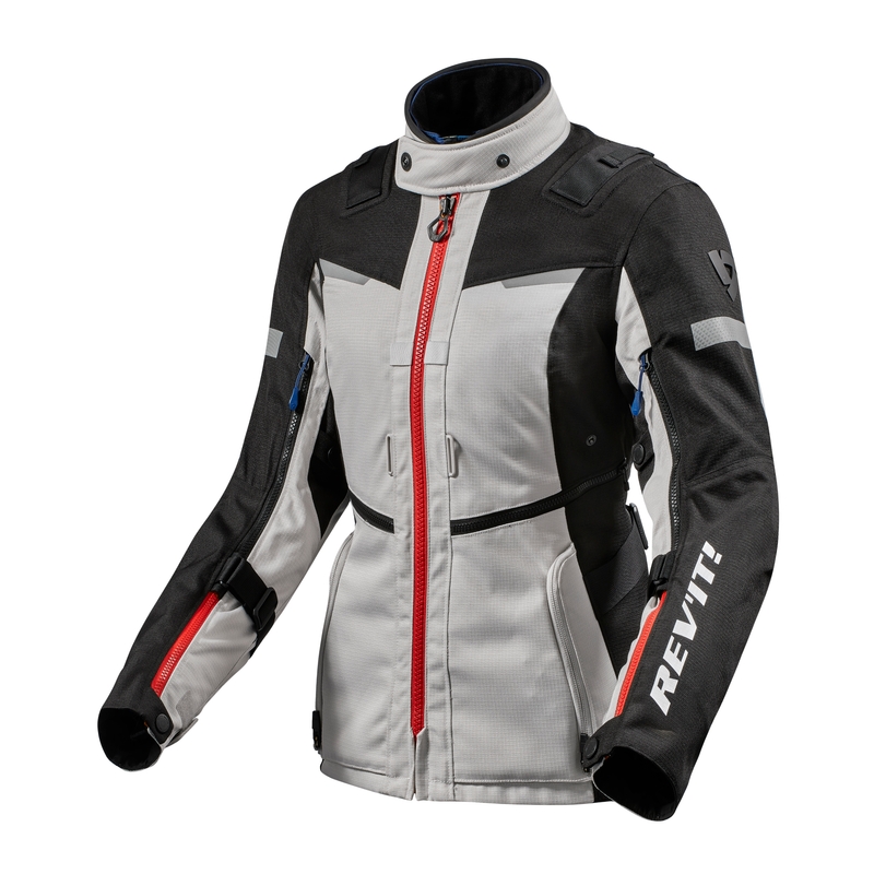 Дамско мотоциклетно яке Revit Sand 4 H2O Silver and Black разпродажба