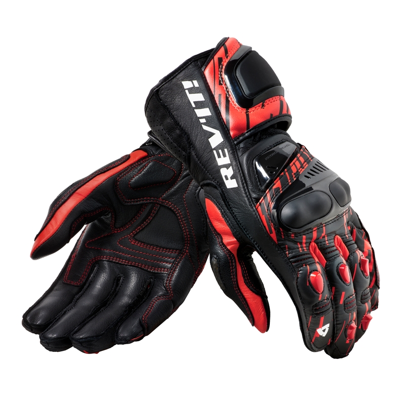 Ръкавици за мотоциклет Revit Quantum 2 black-fluo red разпродажба