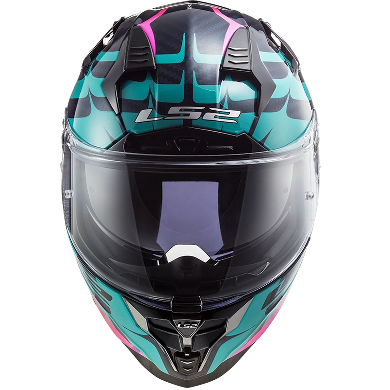 Integrální přilba na motorku LS2 FF327 Challenger CT2 Flames modrá výprodej