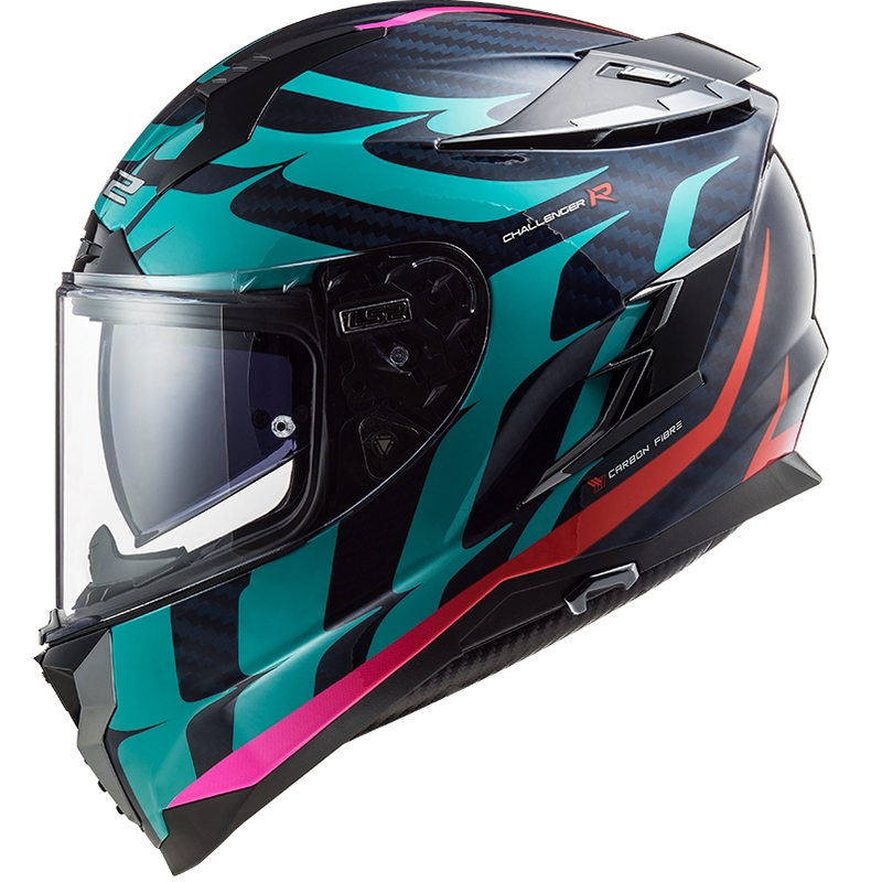Integrální přilba na motorku LS2 FF327 Challenger CT2 Flames modrá výprodej