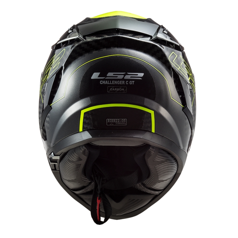 Интегрална мотоциклетна каска LS2 FF327 Challenger CT2 Сгънете черно - флуорово жълто