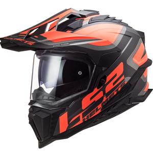 Каска за ендуро LS2 MX701 Explorer Alter черно-оранжево-сива