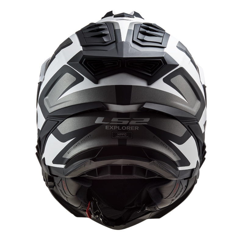Enduro přilba LS2 MX701 Explorer Alter bílo-černo-šedá