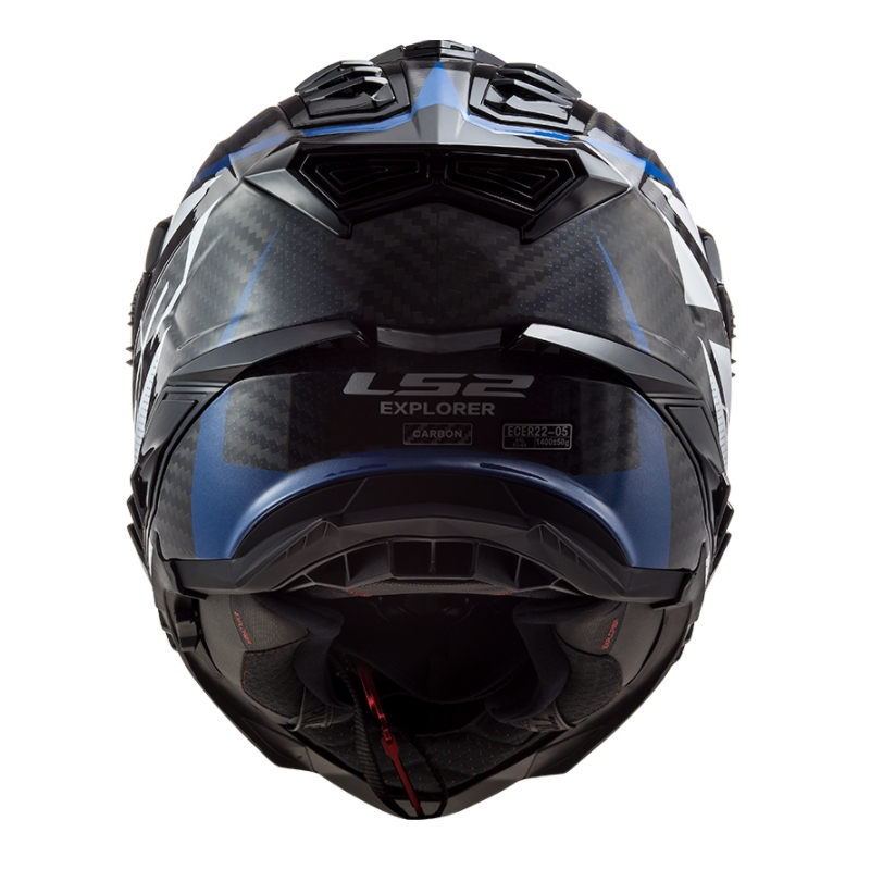 Ендуро каска LS2 MX701 Explorer C Focus бяло-синьо-червена