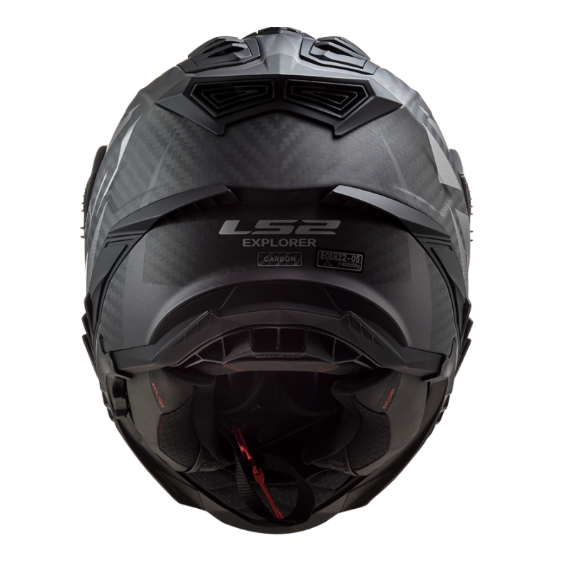 Каска за ендуро LS2 MX701 Explorer C Focus черно-сиво-синьо-жълто