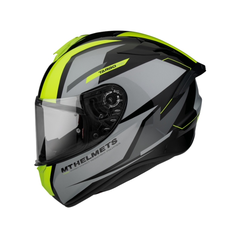 Integrální přilba na motorku MT FF106 Pro Targo Pro Sound černo-šedo-fluo žlutá