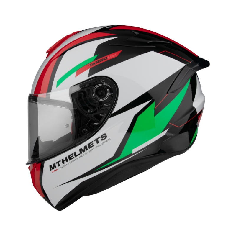 Integrální přilba na motorku MT FF106 Pro Targo Pro Sound černo-bílo-červeno-zelená výprodej