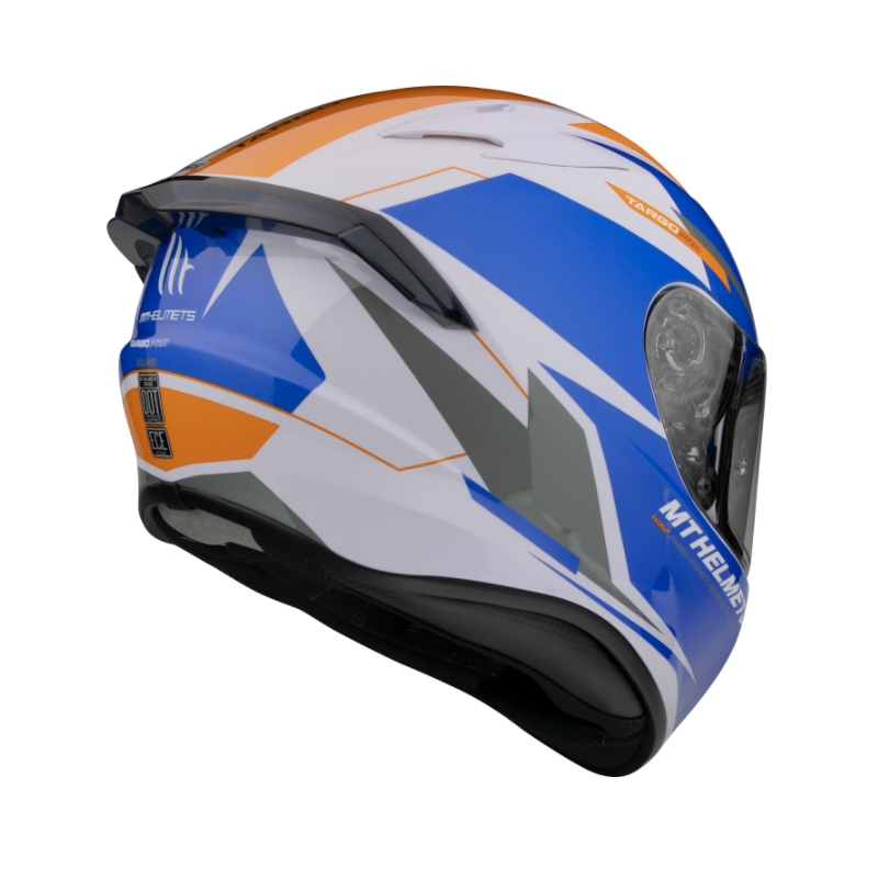 Integrální přilba na motorku MT FF106 Pro Targo Pro Sound modro-bílo-oranžová